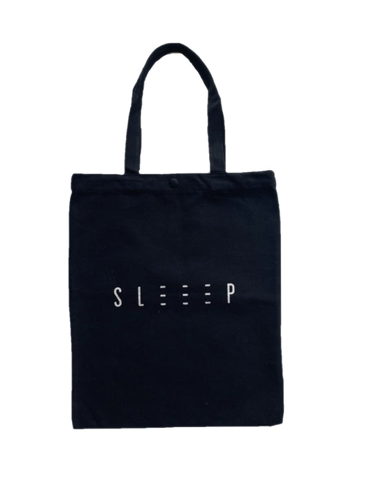SLEEEP Canvas Totebag with button - suitable for everyday use