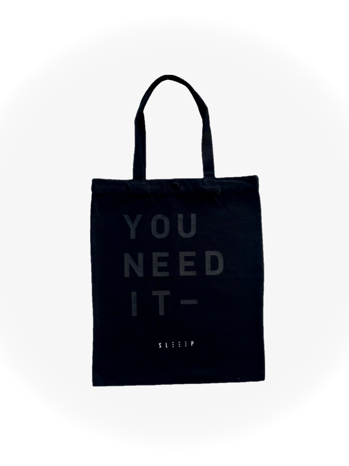 SLEEEP Canvas Totebag with button - suitable for everyday use