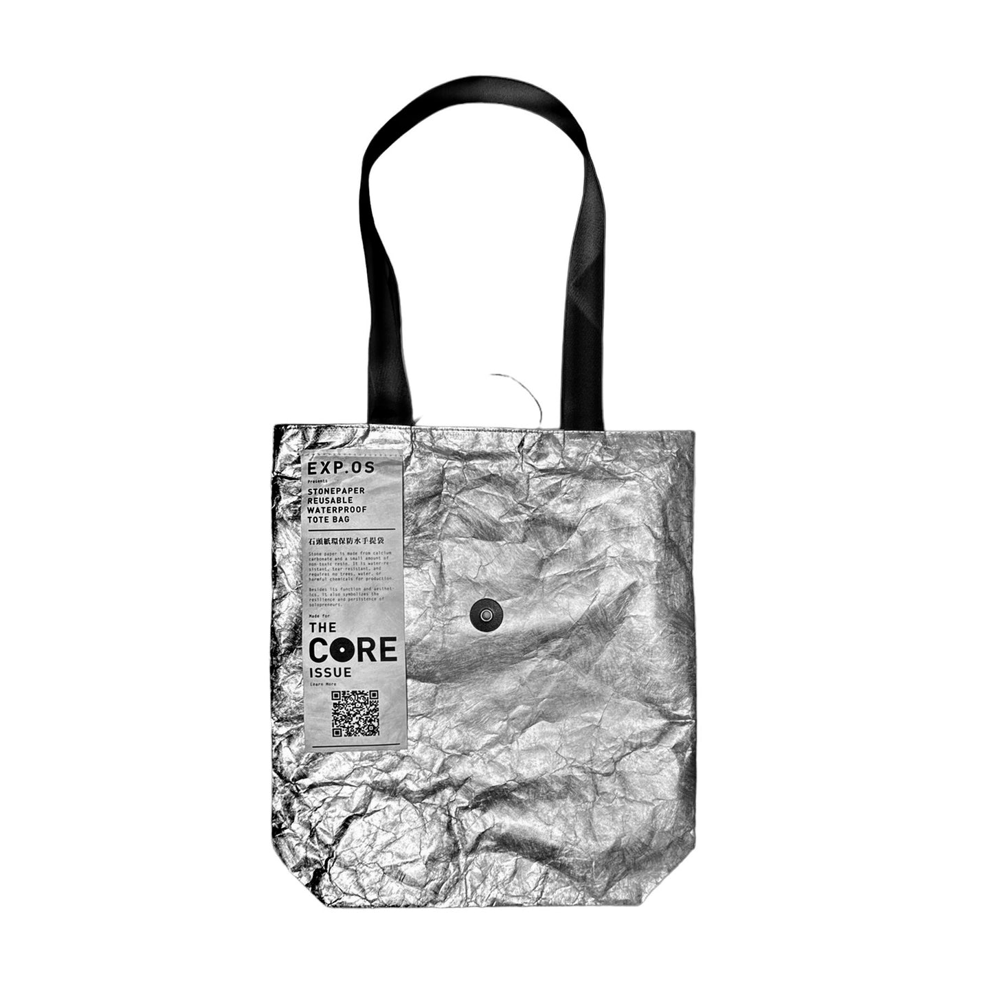 CORE Stonepaper Resusable Waterproof Tote Bag -perfect for carrying and shopping.